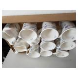 Pfaltzgraff April Floral Cups, Cream, Sugar