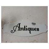 Metal Antiques Sign