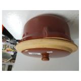 Earthy Terracotta Like Pot with Top