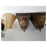 Pyramid Shaped & Beige Lampshade