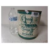 G And E Oyster Can