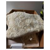 Large Lot Of Vintage Tablecloths And Doilies