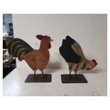 Metal Chicken And Rooster