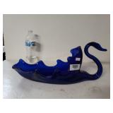Beautiful Cobalt Blue Swan Bowl