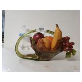 Vintage Art Glass Fruit Bowl