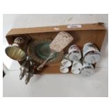 Royal Worcester Porcelain Tea Set, Pewter