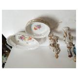 German Made Bowls, Victorian Figures