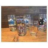Vintage Collection Of Cartoon Glasses Including A