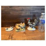 Three Piece Vintage Chicken Display