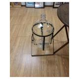 Vintage Glass Bottle On Pouring  Stand