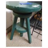 Green Swivel Top Stool