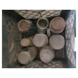 Vintage Canning Jars And Crate
