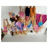 Assorted Barbie Like Dolls