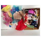 Assorted Doll Cloths,  Chair