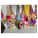 Assorted Barbie Like Dolls Q