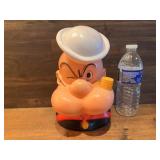 Vintage Popeye Hard Plastic Bank 1972