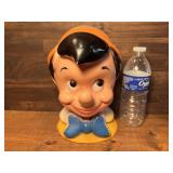 Walt Disney Pinocchio 1971 Hard Plastic Bank