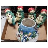 Christmas Lampshade And Stocking Hangers