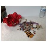 Lot Of Costume Jewelry W/ Travel Jewelry Bag