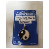 Silver Yin-Yang Charm/Pendant - Marked 925
