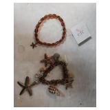 (2) Ladies Starfish Bracelets