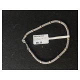 Ladies Silver Rope Bracelet - Marked 925