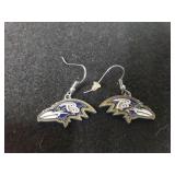 Ladies Baltimore Ravens Dangle Earrings