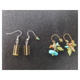 (2) Pair Ladies Dangle Earrings