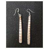 Ladies Mother-of-pearl Wire Dangle Earrings