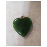 Ladies Jade Heart Pendant