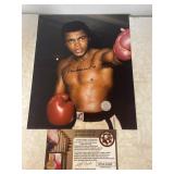 Autographed Print of Muhammad Ali w/COA