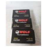 (3) Boxes Wolf Polyformance .308 Win Ammo - New