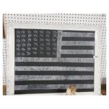 Black And White American Flag Picture