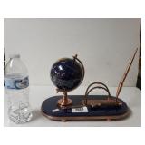Office Desk Globe With Pen And Letter Opener