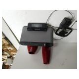 Red Vases, Sony Am/FM Radio With Docking Port