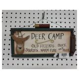 Deer Camp Wooden Sign