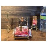 Brass Like Dollhouse Furniture, New in Box