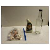 Nautical Decor To Include Shells Figure And