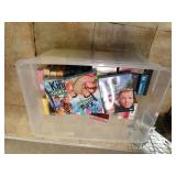 Tote Of Assorted DVDs & VHS Tapes