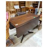 Vintage Clawfoot Drop Leaf Table