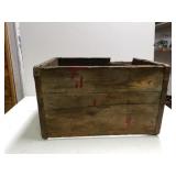 Vintage Wooden Phillips Crate Marked Cambridge