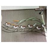 Metal Shore Birds Wall Decor