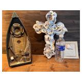 Picture Frame Boat, Oyster Shell Cross, & Life