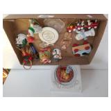 Christmas Ornaments & Small Plate