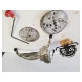 Vintage Hand Slicer & Cast Iron Figure