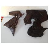 Sailing Figurine & Smoking Man Wall Art