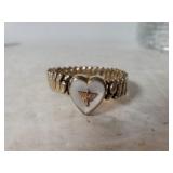 Air Force Sweetheart Bracelet - Marked 925 & GF