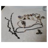 Ladies Costume Jewelry Lot - Necklaces, Pins &