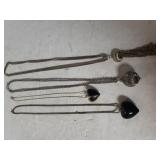 (4) Ladies Medallion Style Necklaces