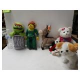 Vintage Oscar The Grouch, Shrek Donkey. Princess